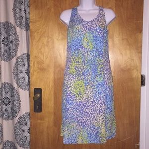 Colorfull Watercolor J. Jill Dress With Pockets Size 2P